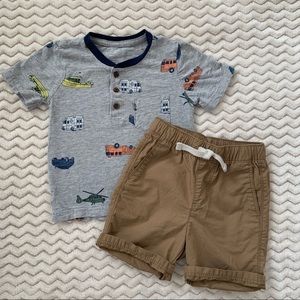 Toddler Boy Shirt/ Shorts Bundle 2T
